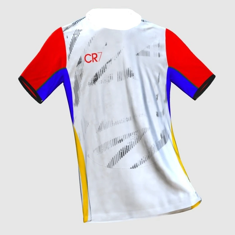 

A Cool 3D-printed Men's T-shirt Can Be Fully Trusted By Our Technology. Cristiano Ronaldo's Suit Jersey Hat-trick