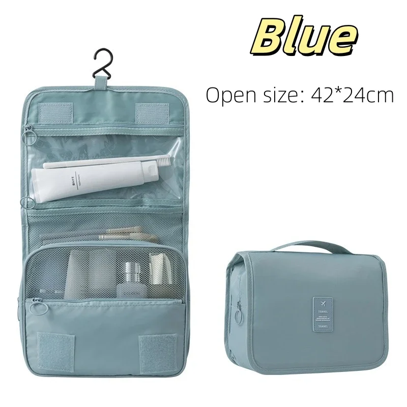 Hoge kwaliteit reismake-up tas Waterdichte toiletartikelen Organizer Dames Neceser Badkamer Haak Waszakje Haak Make-up opbergtas