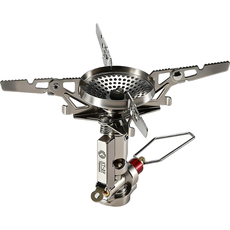 CAMPINGMOON XT-2F Outdoor Tragbarer Spannungsstabilisierter Integrierter Gaskocher Hochleistungs-Windgeschützter Wander- und Feldkocher