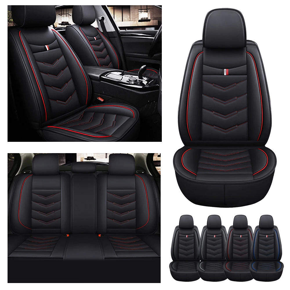 Classic design standard universal seat cover 5-seat cover with coffee color, strong waterproof, suitable for all seasons