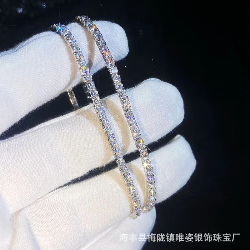 

Women's PT950 Platinum 5.2CT Moissanite Starry Sky Bracelet - Minimalist Design, Luxury High-End, Good for Party & Date