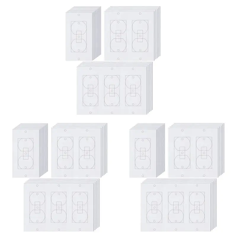 

ABUP-60 шт. Изоляционные прокладки для настенных розеток, изоляционные накладки для электрических розеток, светильников и выключателей