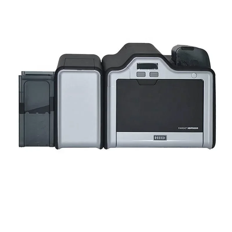 New In stock Fargo-HID HDP5000 Eco Friendly Smart Card Printer High-Speed RFID Encoding Ideal for Schools Gyms Secure Institutio