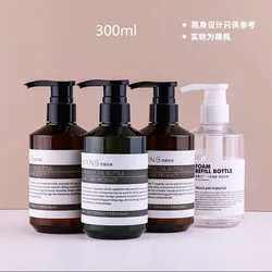 10/20pcs 300ml Lotion Bottle Sloping Shoulder Body Lotion /Shampoo Conditioner /Liquid Soap Bottle Plastic Bottle With Pump Cap