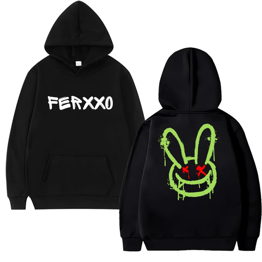 

Feid Ferxxo Винтаж Хип-Хоп Графическая Уличная Одежда Мужчины Женщины Harajuku Повседневная Толстовка Унисекс Флисовая Толстовка С Длинным Рукавом С Длинным Рукавом