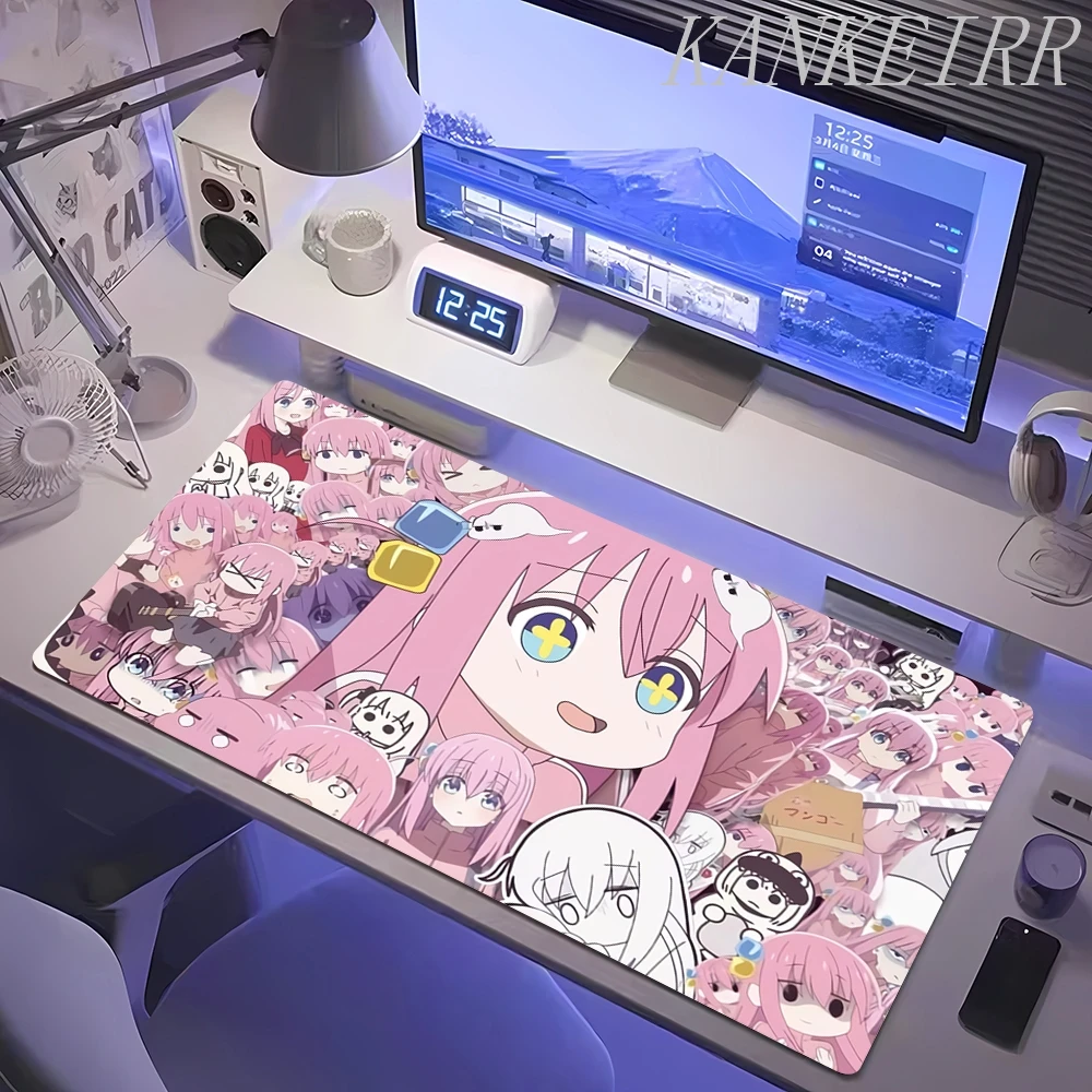 Kawaii Girl Mousepad Anime Bocchi The Rock! Large Gaming Mouse Pad LockEdge Thickened Computer Keyboard Table Desk Mat