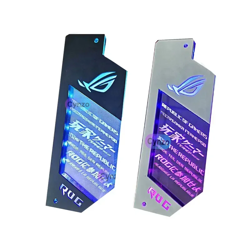 Panel de iluminación ATX IO ROG, tablero de luz DIY 5V ARGB NATX MOBO, placa decorativa de placa base personalizada AURA SYNC PC Gamer Modding