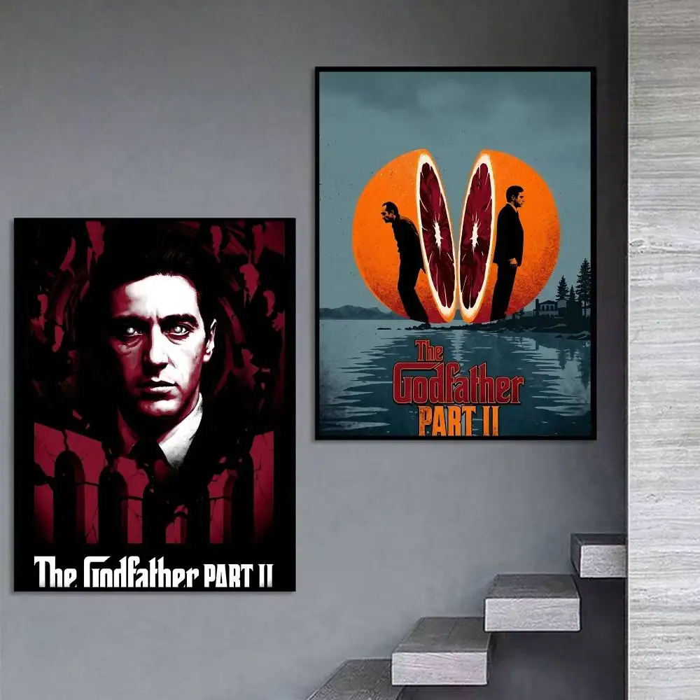 M-Michael Corleone The Best G-God-Father  Poster Self-adhesive Art Waterproof Paper Sticker Coffee House Bar Room Wall Decor