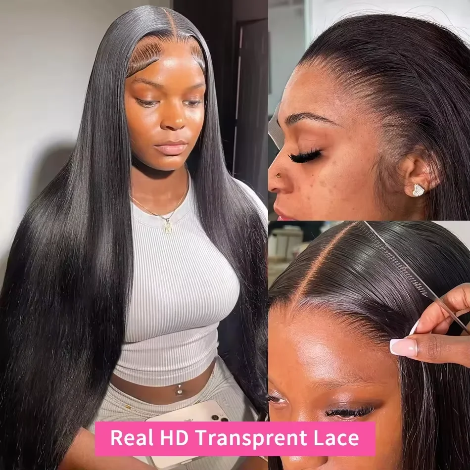 13x6 HD Lace Wigs Human Hair Lace Frontal Wig 13X4 HD Transparent Lace Front Wig Straight Brazilian 5x5 360 Lace Front Wigs