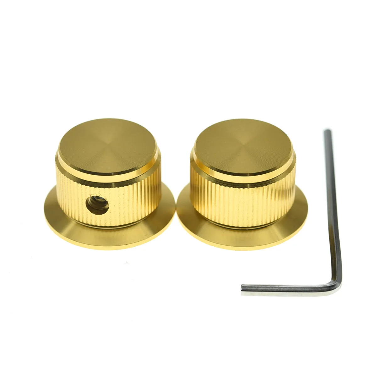 KAISH 2pcs Metal Potentiometer Knobs Pot Knobs 1/4\