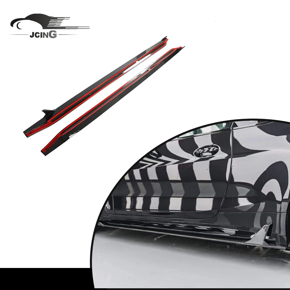 

For BMW 3 Series G80 M3 21-22 Dry Carbon Fiber Side Skirt Extension Lip Splitter
