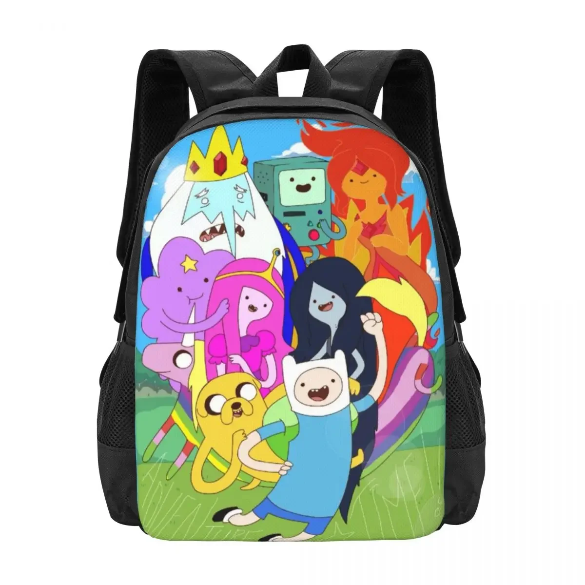 

Cartoon Adventure Time Finn Jake Travel Laptop Backpack, Business College School Computer Bag Gift for Men & Women