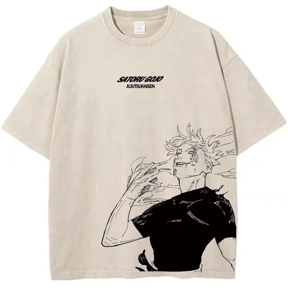

Anime hip hop street clothing Harajuku T-shirt Printed casual cotton T-shirt Men's summer short sleeve T-shirt cotton loose top
