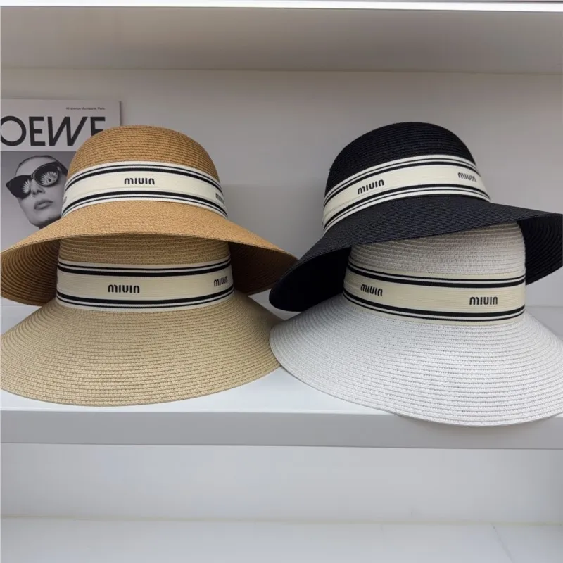 

Hepburn style wide-brimmed hat women's face-enhancing small seaside vacation and outing fisherman's