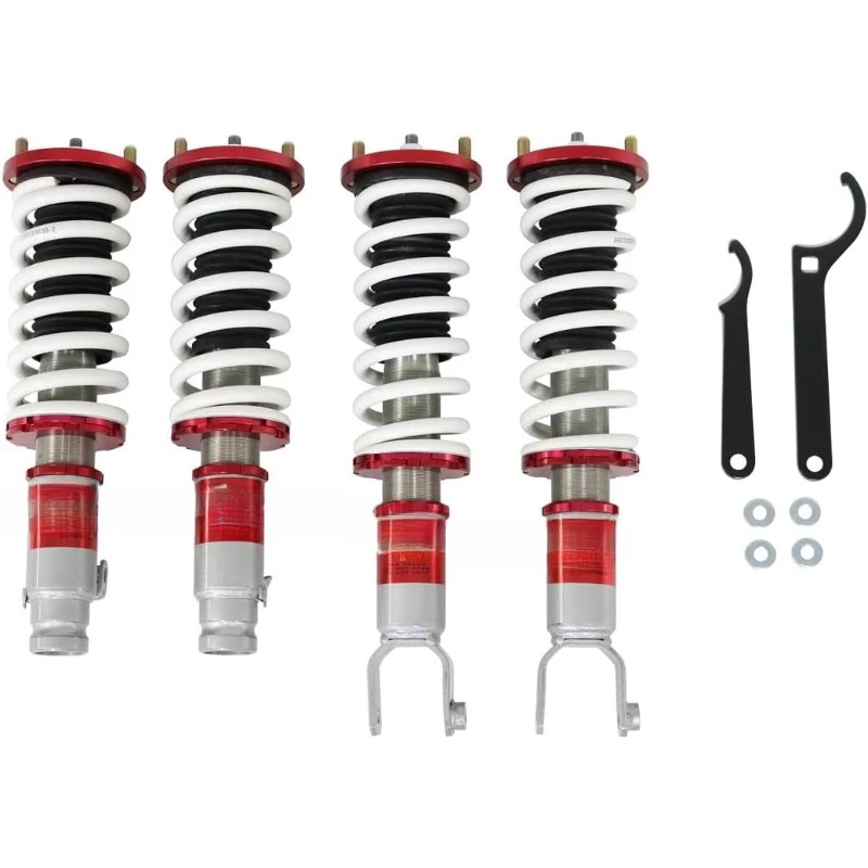 StreetPlus Coilovers for 92-00 Compatible with Civic / 94-01 Integra/Del Sol Lowering Shocks Springs Kit