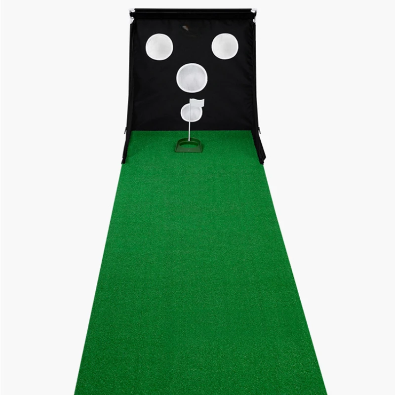 Indoor golf multi-function practitioner can cut rod/putter training golf blanket portable practice net teaching