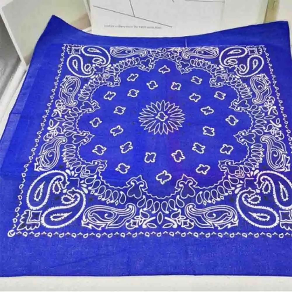 

55cm*55cm Men Paisley Neck Wrist Band Head Wrap Hip Hop Scarves Handkerchief Bandana Square Scarf