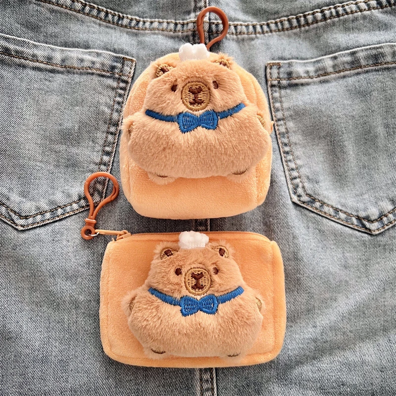 Capybara Anime Plüsch Geldbörse Schöne Cartoon Kopfhörer Lagerung Tasche Mini Geld Ändern Tasche Tasche Anhänger Kinder Kinder Geschenk