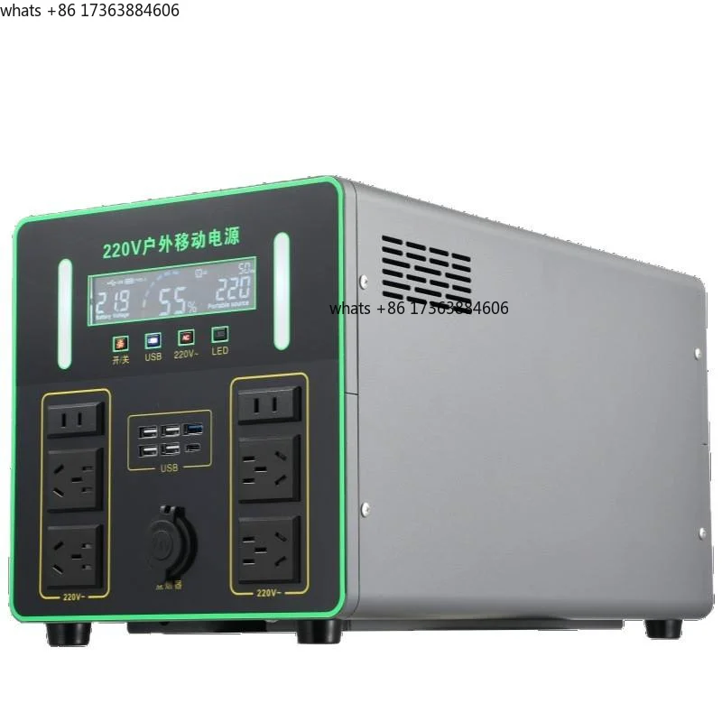 

3500W 4kWh 8kWh Outdoor Mobile Lithium Ion Energy Storage Power Supply 220V Large Capacity Emergency MPPT Pure Sine Wave