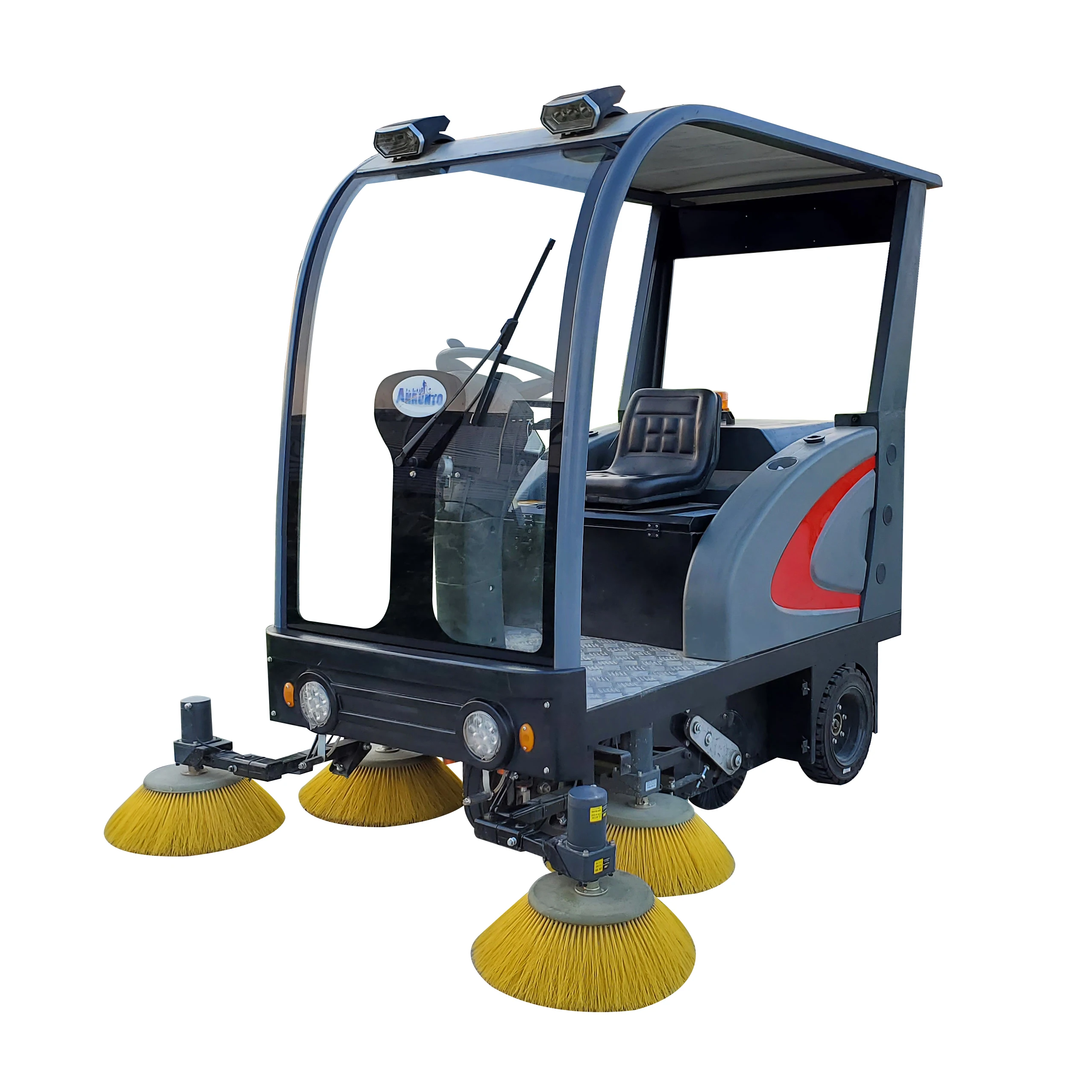 Electric Small Street Sweeper Professional Floor Scrubber for Road Street Path Cleaning Commercial Industrial Cleaning Tool