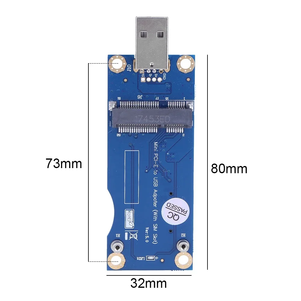 미니 PCIe to USB, SIM 카드 포함, 미니 PCI-E to SIM, USB 어댑터 카드 포함, 3G, 4G 개발 보드