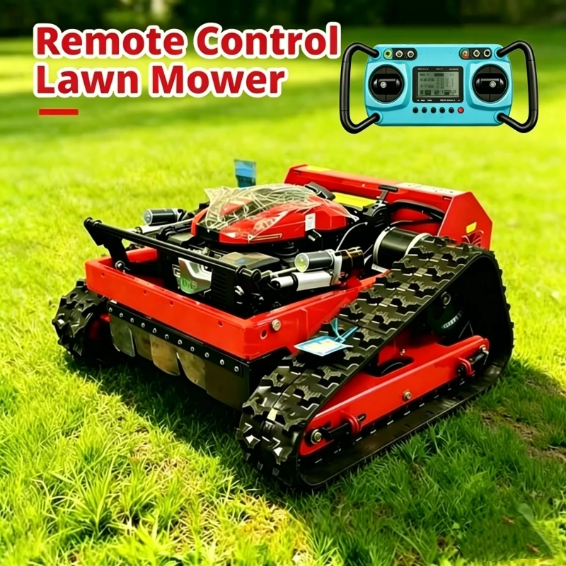 

Customized Smart Remote Start Lawn Mower,Garden Automatic Crawler Track Lawn Mower Robot,High Quality Lawn Mower Steep Slope