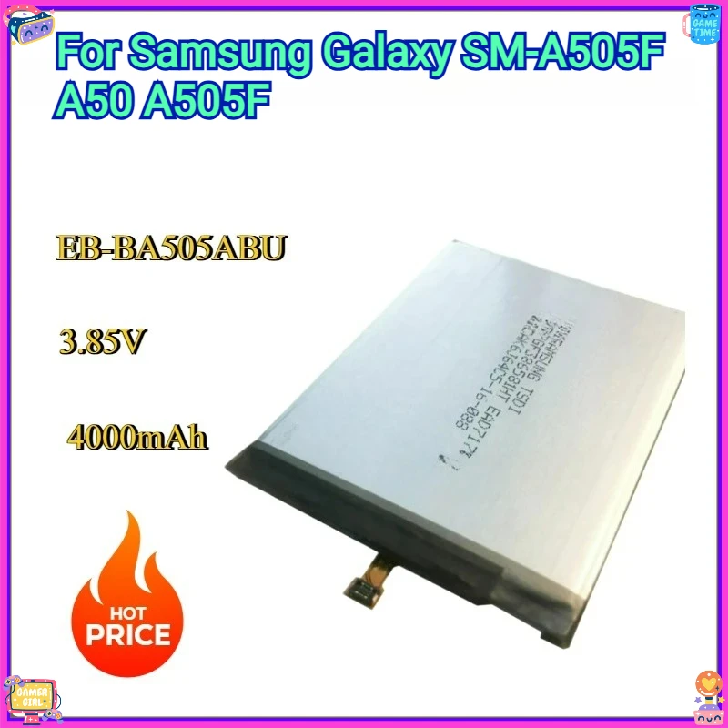 

New Battery EB-BA505ABU Battery for Samsung Galaxy SM-A505F A50 A505F