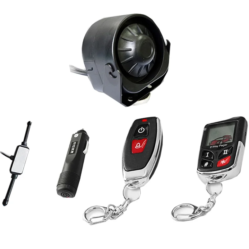 EASYGUARD Système D'Alarme Voiture 2 Voies EC201-M9 - Écran LCD 1.75" Grand Écran, Démarrage Moteur à Distance, DC 12V