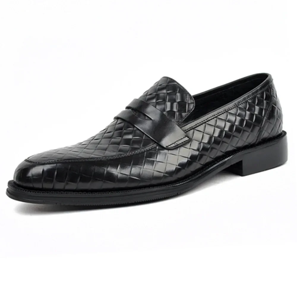 Sapatos de couro artesanais para homens, deslizamento casual em mocassins respiráveis, sapatilhas de ferramentas, tamanho grande, venda quente