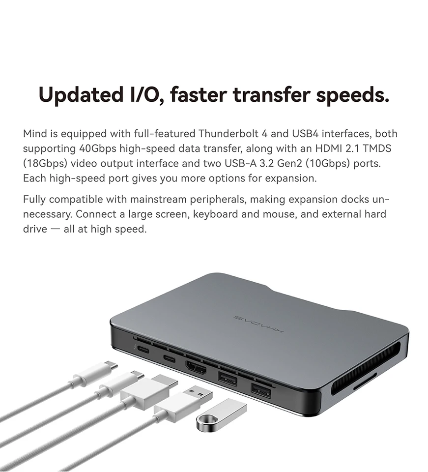 Khadas Mind 2 Mini PC with Intel Ultra 7 155H, 32GB RAM, 1TB SSD