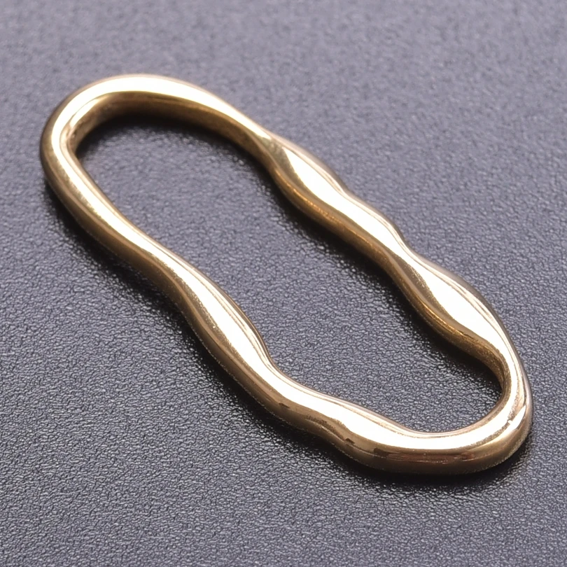 5pcs Geometric Water Drop Irregular Oval Charms For Jewelry Making Supplies DIY Ear Studs Earrings Charm Stainless Steel Pendant
