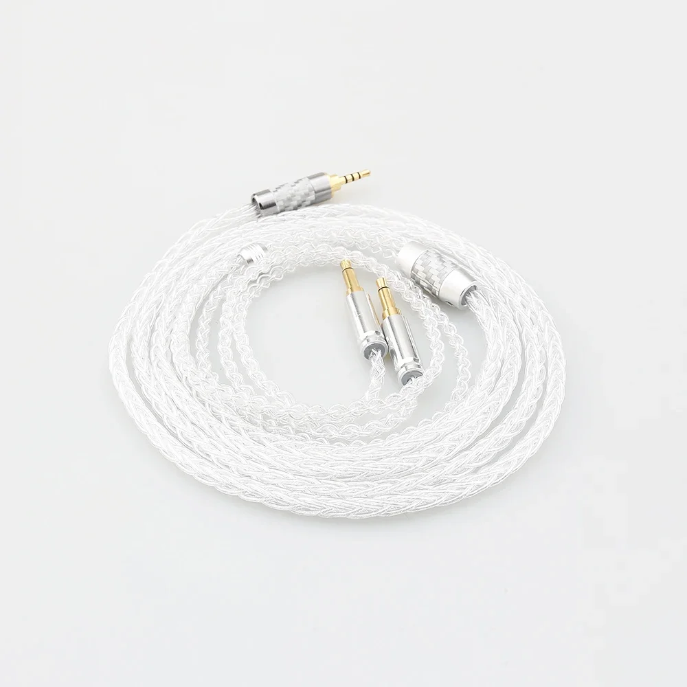 كابل سماعة أذن من الفضة النقية لهيفيمان ، سوندارا ، أناندا ، HE1000se ، V2 ، HE6se ، He400se ، Arya ، HIFI ، 8 Core ، 7n ، جديد