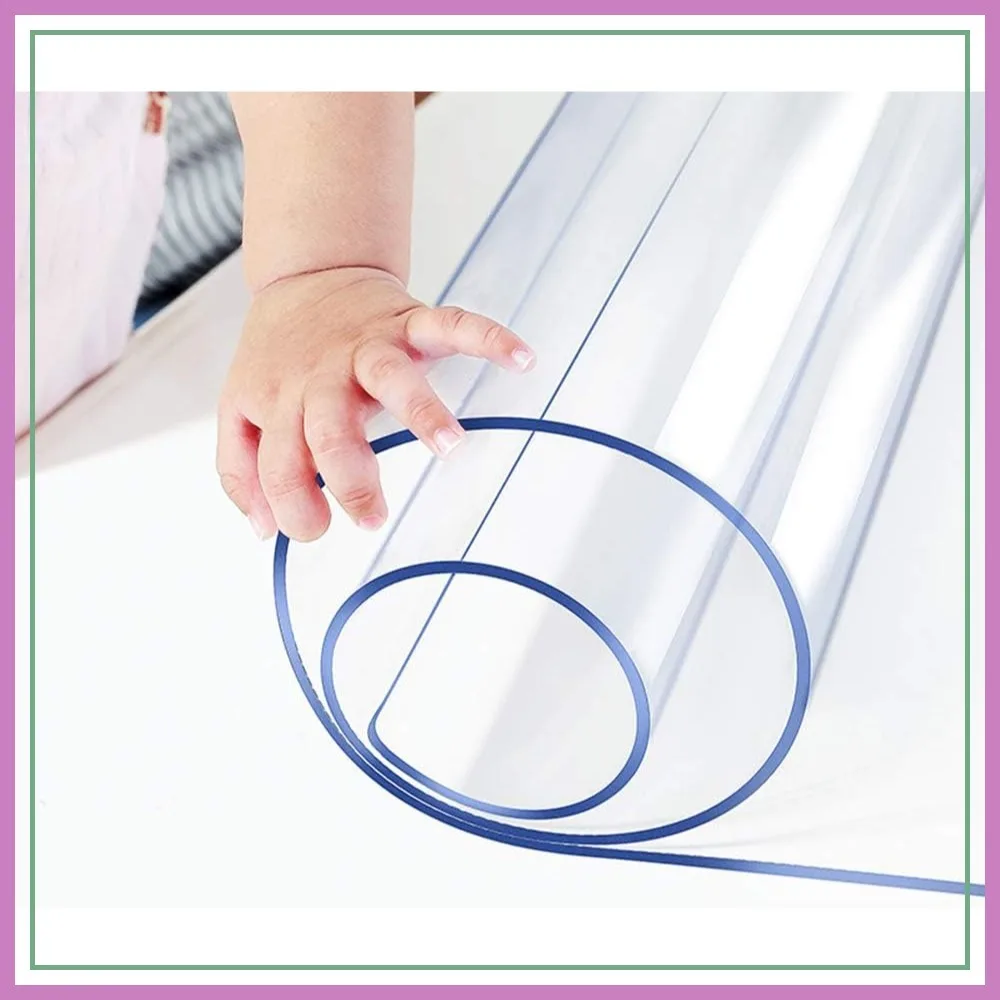 

42x88 Clear PVC Desk Pad, Vinyl Table Protector for Office Home, Waterproof Easy Clean Mouse Mat