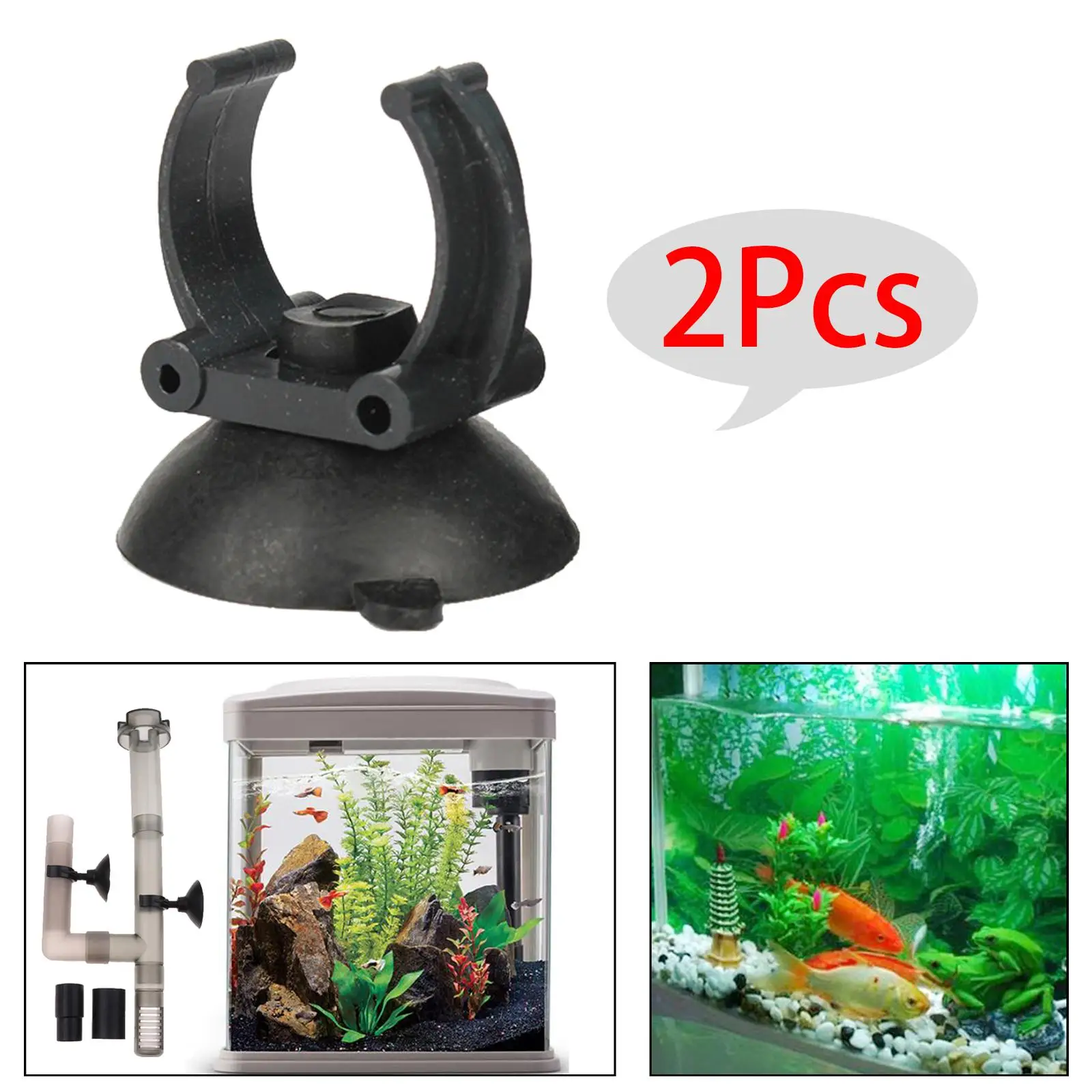 10Pcs Aquarium Suction Cups Heater Tube Holder Clamps 35mm Diameter