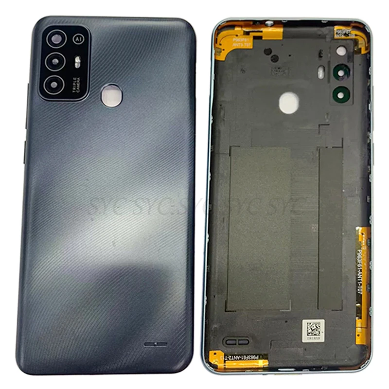 Battery Cover Rear Door Case Housing For ZTE Blade A52 Back Cover with Camera Lens Logo Repair Parts