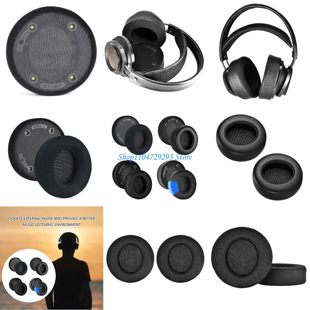 

Y2GD Over Head Headpiece Cover Reinforced Stitching Nonslip Ear Cushions Earmuffs for Fidelio Dedicated Wireless Headphone