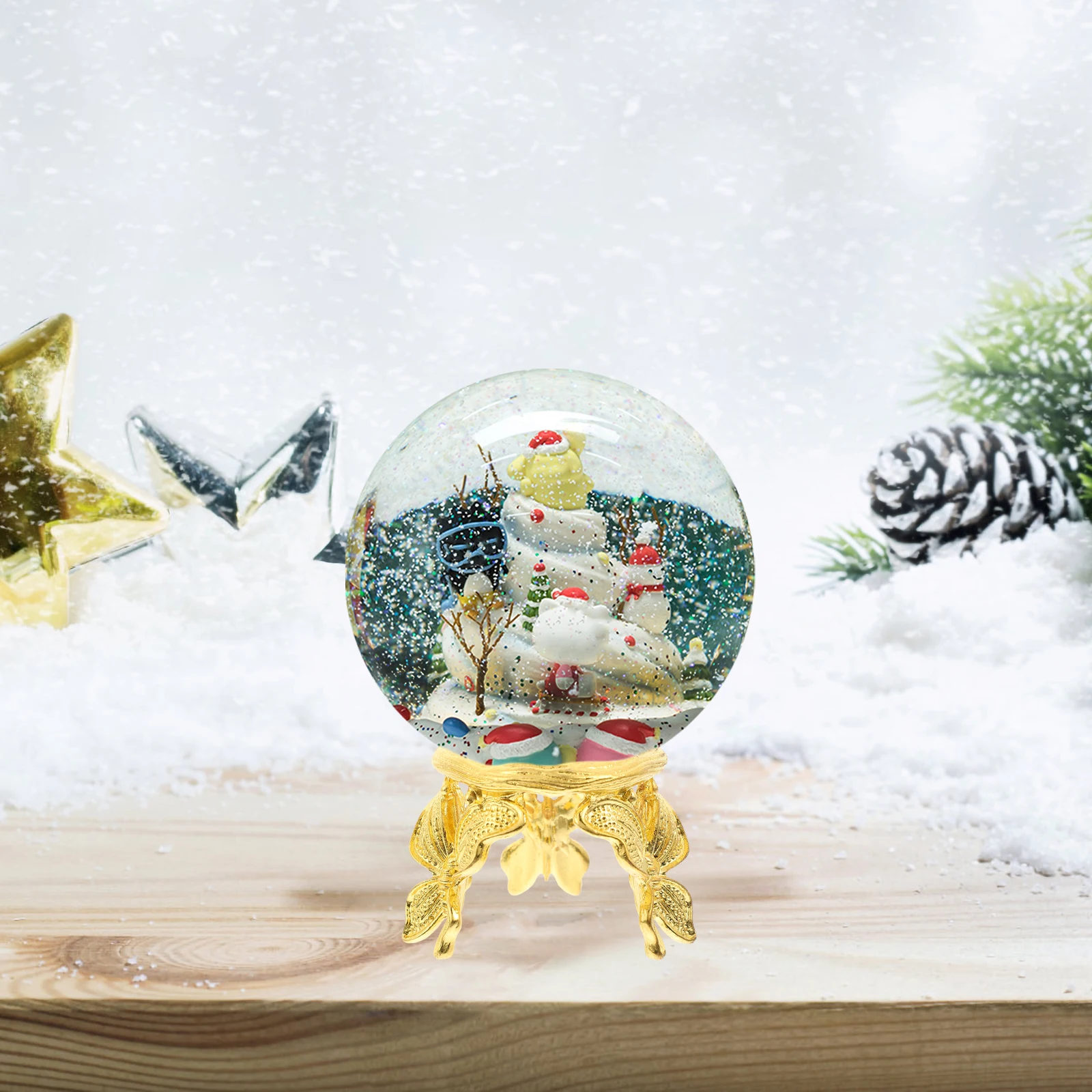 

Alloy Crystal Ball Stand and Safe Decorative Ball Display for Household Use Crystal Shelf Display Balls Pedestal