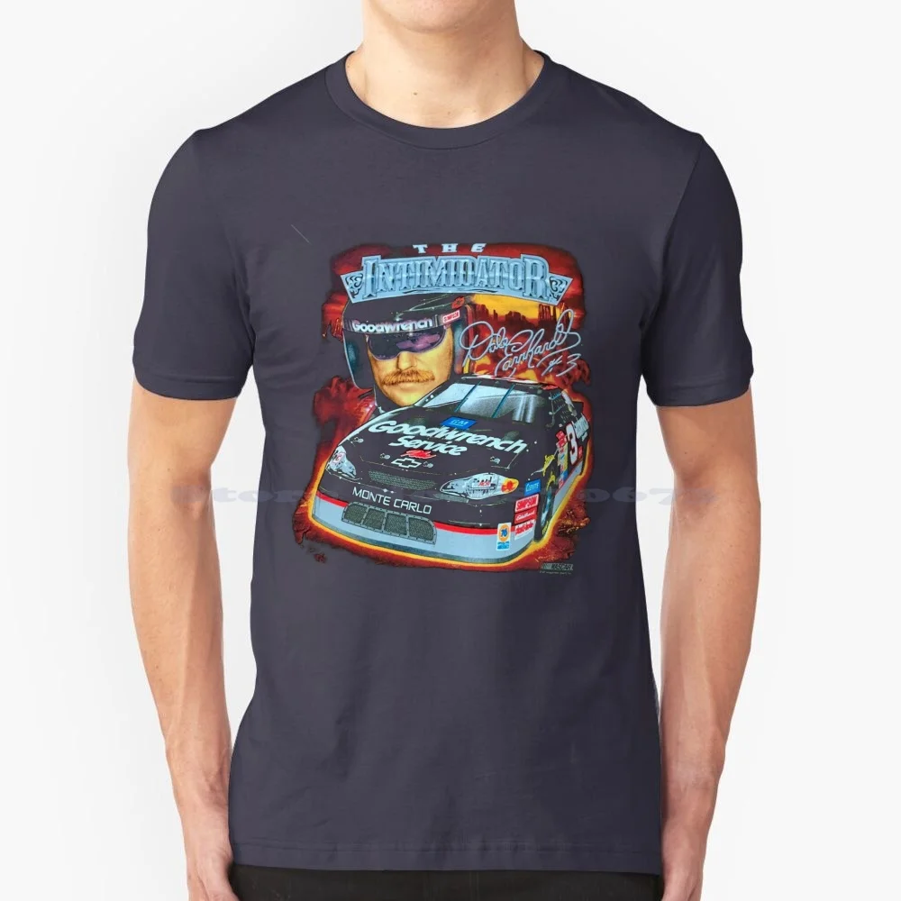 Dale Earnhardt Intimidator Vintage Racing T Shirt 100% Cotton Tee Dale Earnhardt Dale Jr Jeff Gordon Daytona Hypebeast