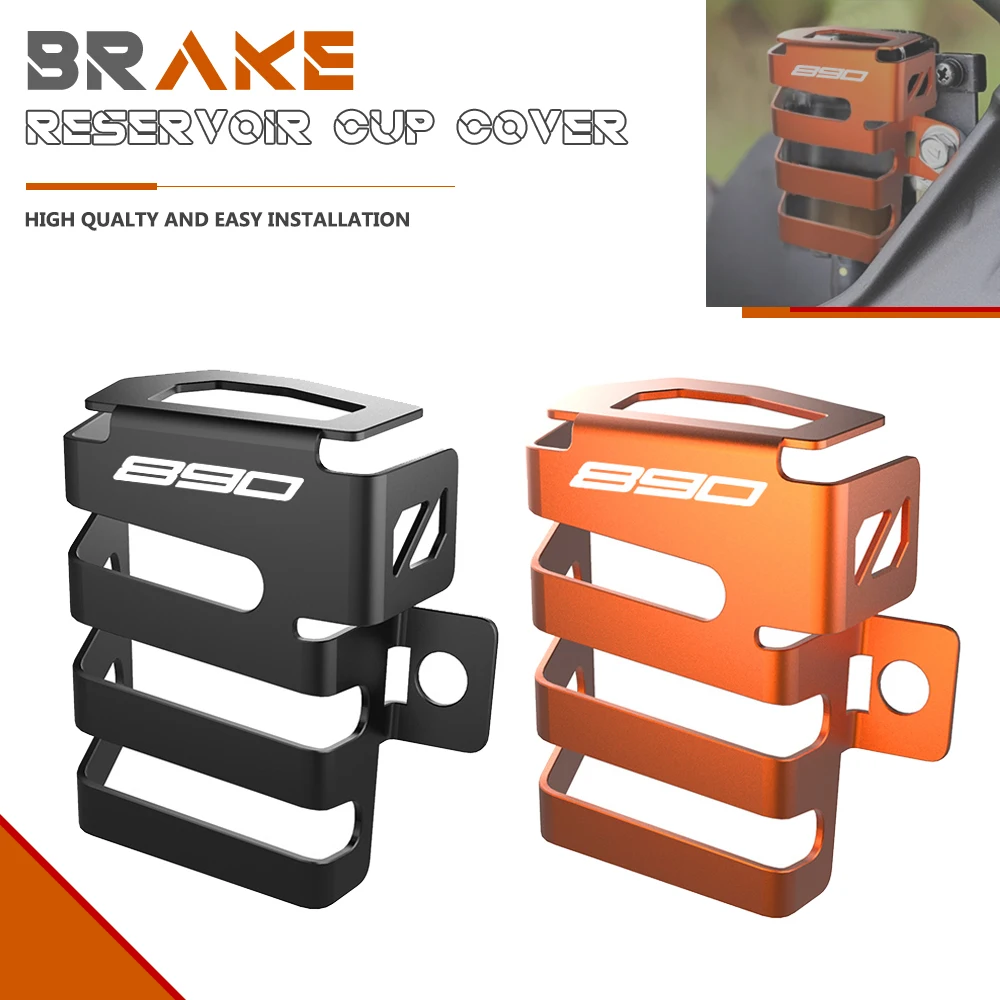 

FOR 890 1290 SUPER DUKE R 1290 SUPER ADVENTURE S/R2021-2022-2023 Rear Brake Fuel Tank Fluid Reservoir Cover Cup Guard Protector