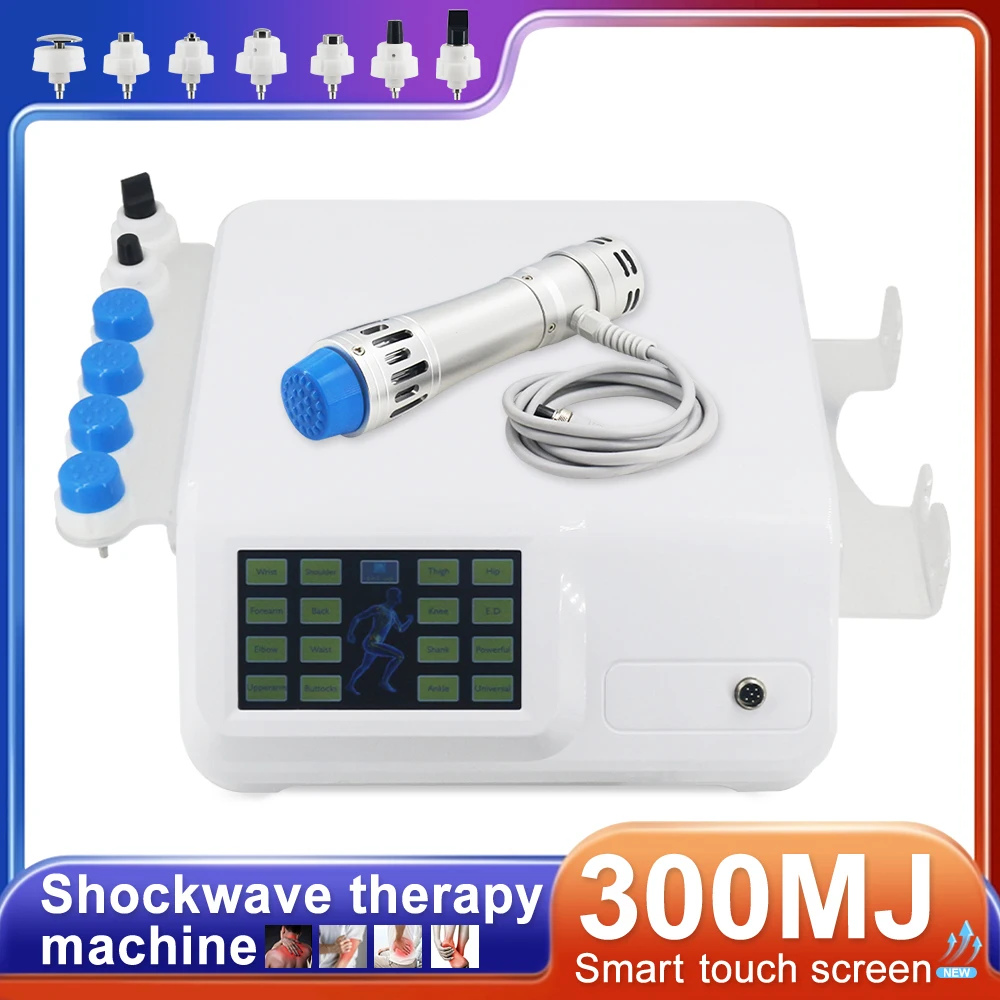 

300MJ Shockwave Therapy Machine With 7 Heads ED Treatment Pain Relief Relaxation Treatment Physiotherapy Body Massager