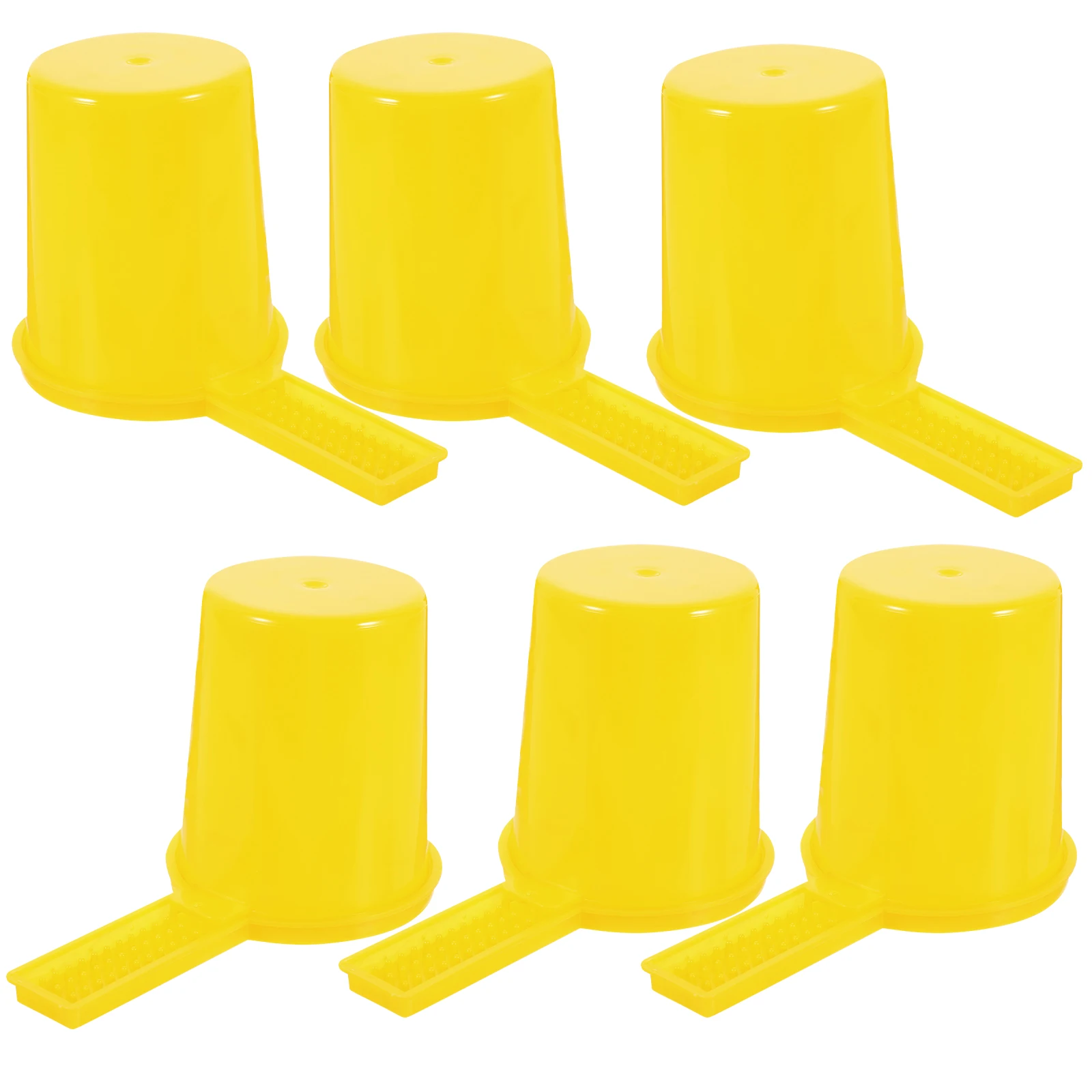 

6pcs Bee Feeder Beehive Water Dispenser With Scale Portable Bee Watering Cup For Garden Beekeeping Supplies Bees Water Drinking