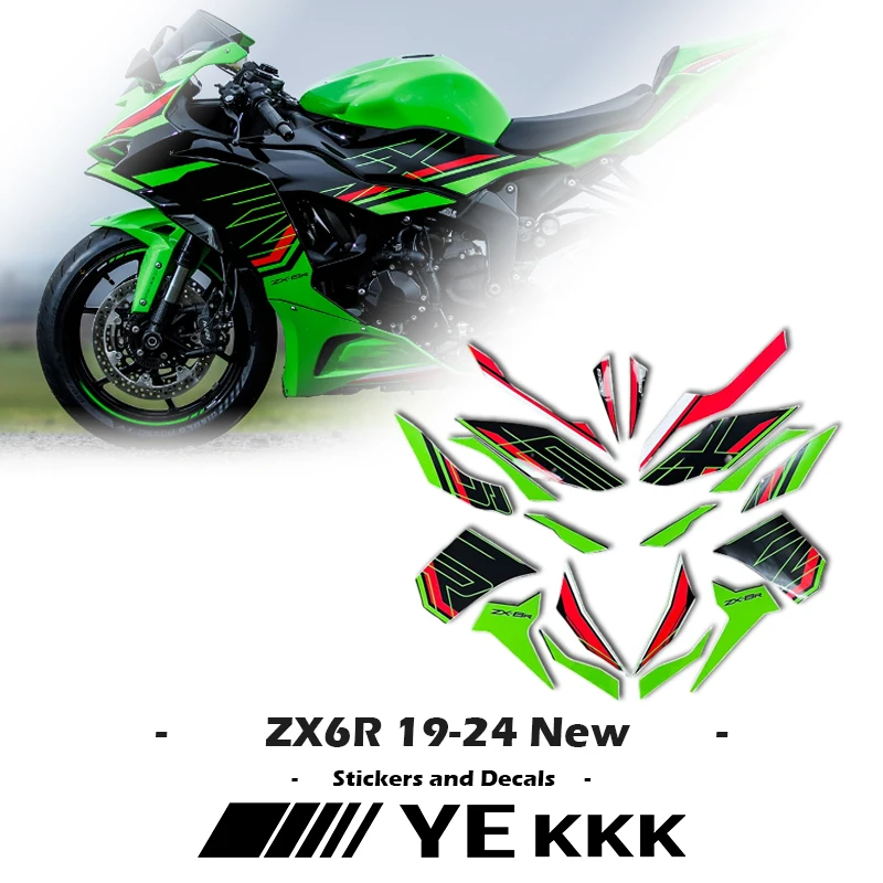 For Kawasaki ZX-6R ZX6R Ninja6R 2019 2020 2021 2022 2023 2024 New OEM Replica Sticker Decal ZX6R 19-24