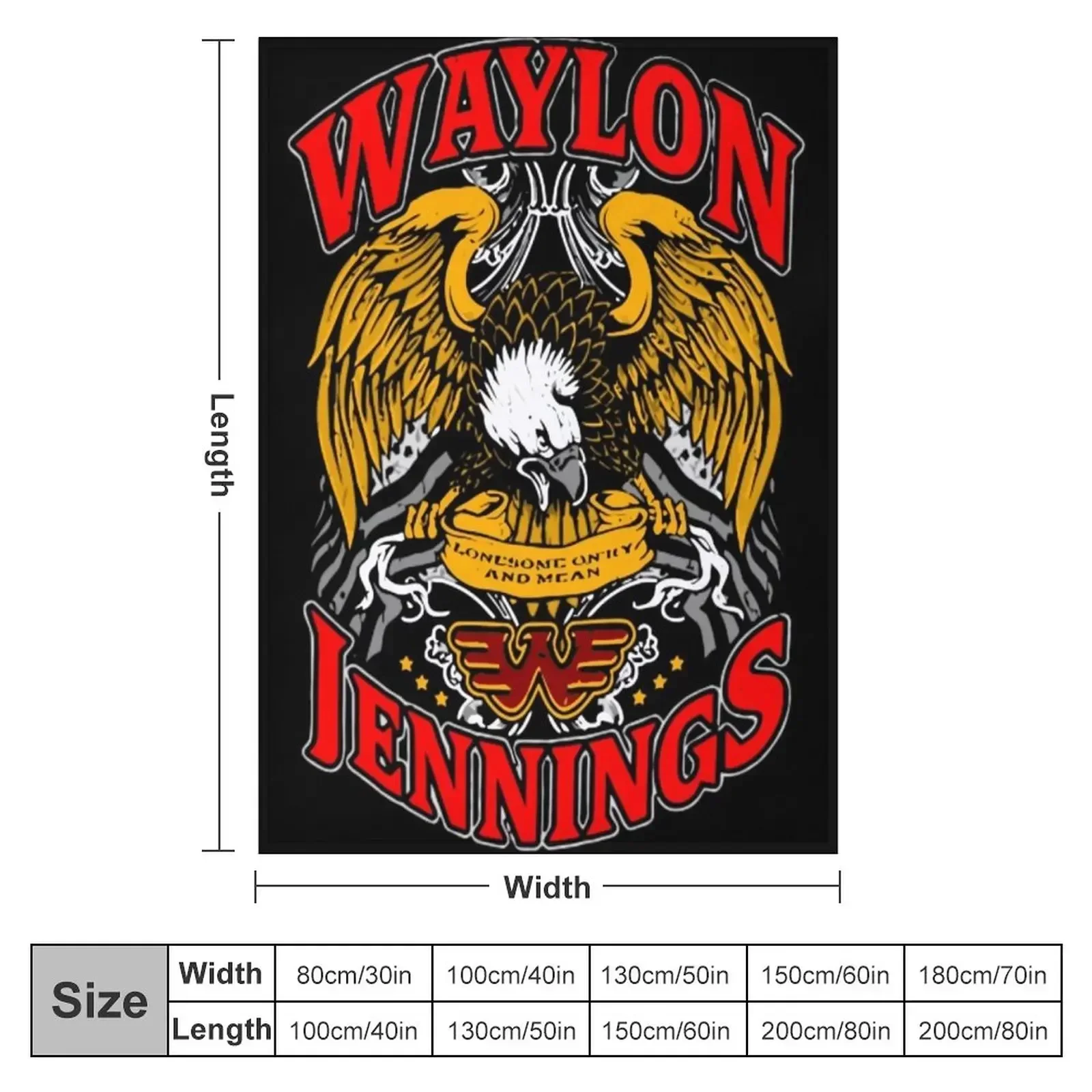 Cover Waylon Jennings Throw Blanket Soft Beds Kid'S Blankets