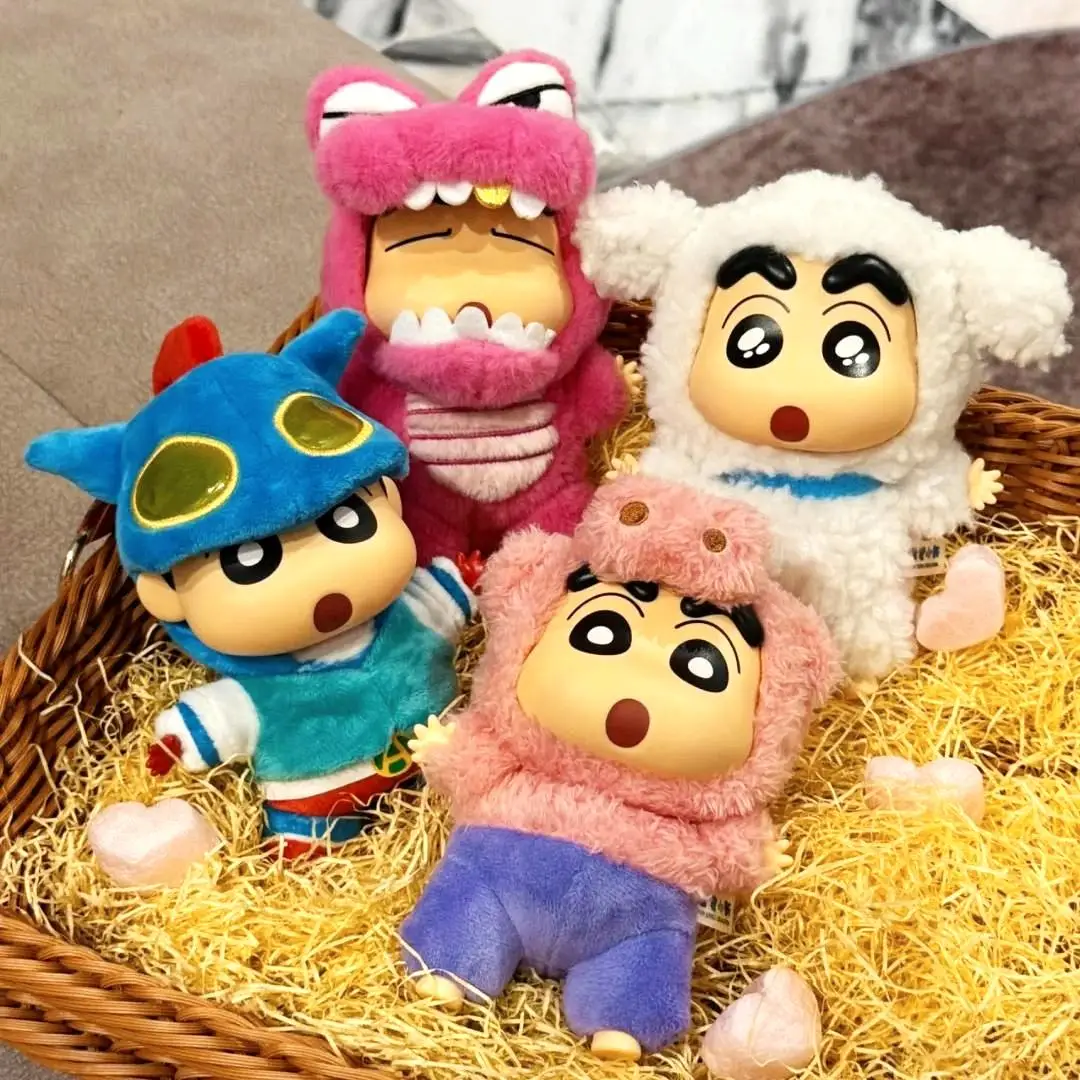 

MINISO Crayon Small New Blind Box Dressup Party Series Vinyl Plush Pendant Mystery Box Doll Birthday Holiday Surprise Gift