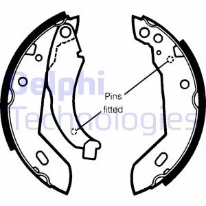 Store code: LS1250 rear brake BALATASI PABUC P205 R9 R11 CLIO I / II R9 I / II P309 I/II, 180 × 40)