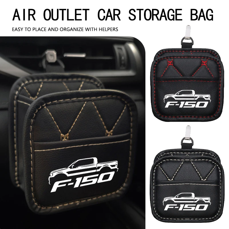 Caja de almacenamiento para salida de aire, organizador de gafas y teléfono, accesorios para Ford Edge KA Escort Fiesta Focus Fusion Mustang