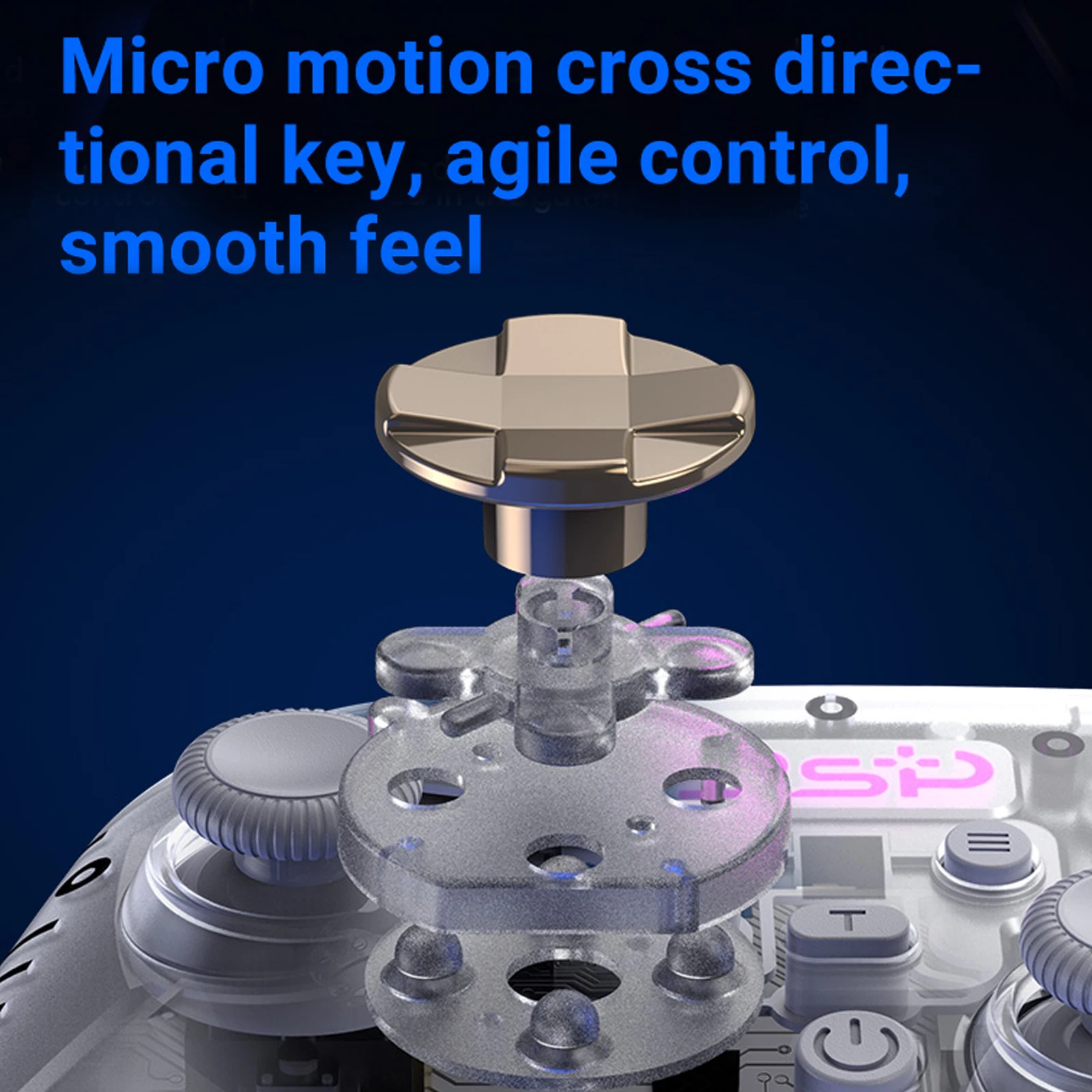Retro Handheld Console with Hall Effect Anti-Drift Joystick Control Console 2.4G & Wired 1000Hz Polling Rate for PC/iOS/Android
