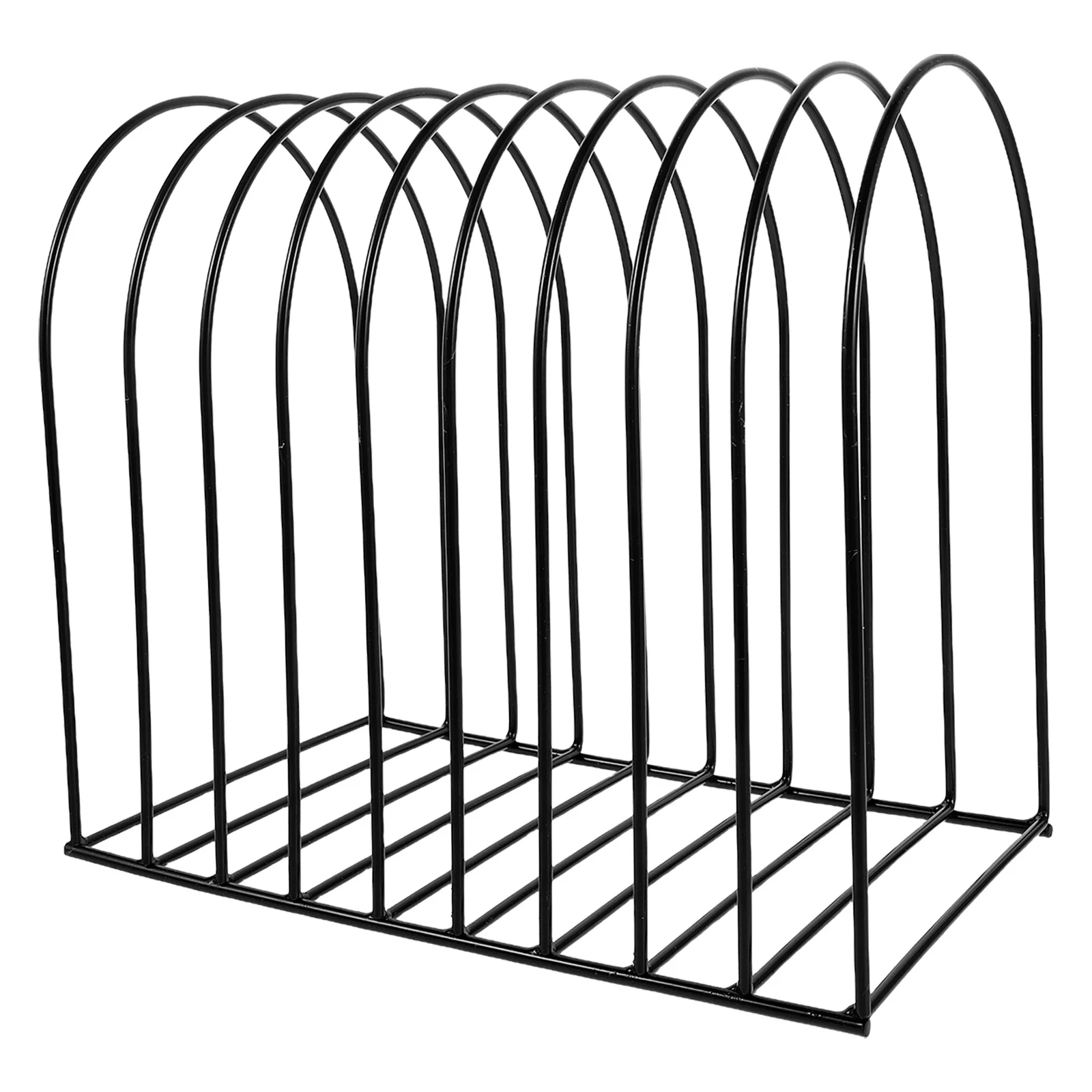 

Metal Desktop Bookshelf Organizer Vertical File Sorter Wire Office Book Rack Binder Organizer Sturdy Iron File Holder for Desk
