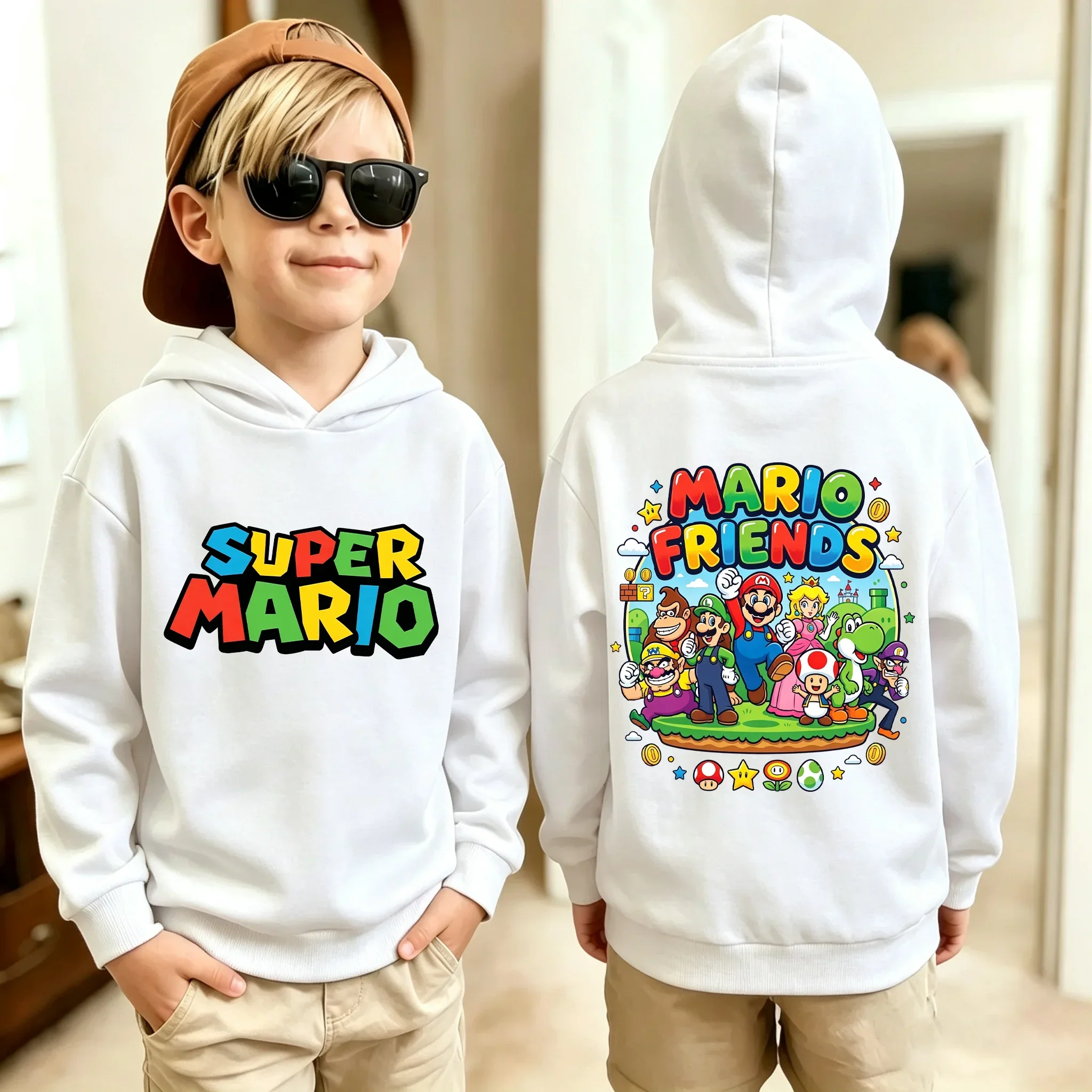 2026 NewCute Autumn/ Winter Hoodies for Boys and Girls, Yoshi/ BOWSERPrinted Hoodies for Fashionable Role-playing, Fan Gift Tops