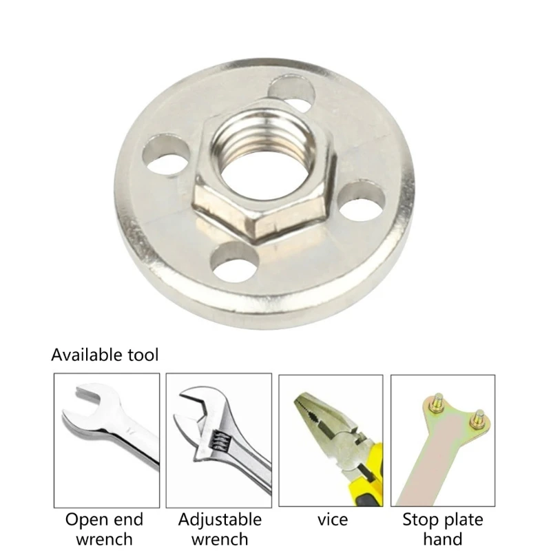 มุมเครื่องบดประแจ Spanner ชุดก้านเชื่อมต่อ FLANGE LOCK NUT โลหะถั่วเครื่องมือ Drop Shipping